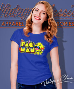 80s Vintage Pac Man Midway Shirt Video Game Women T Shirt