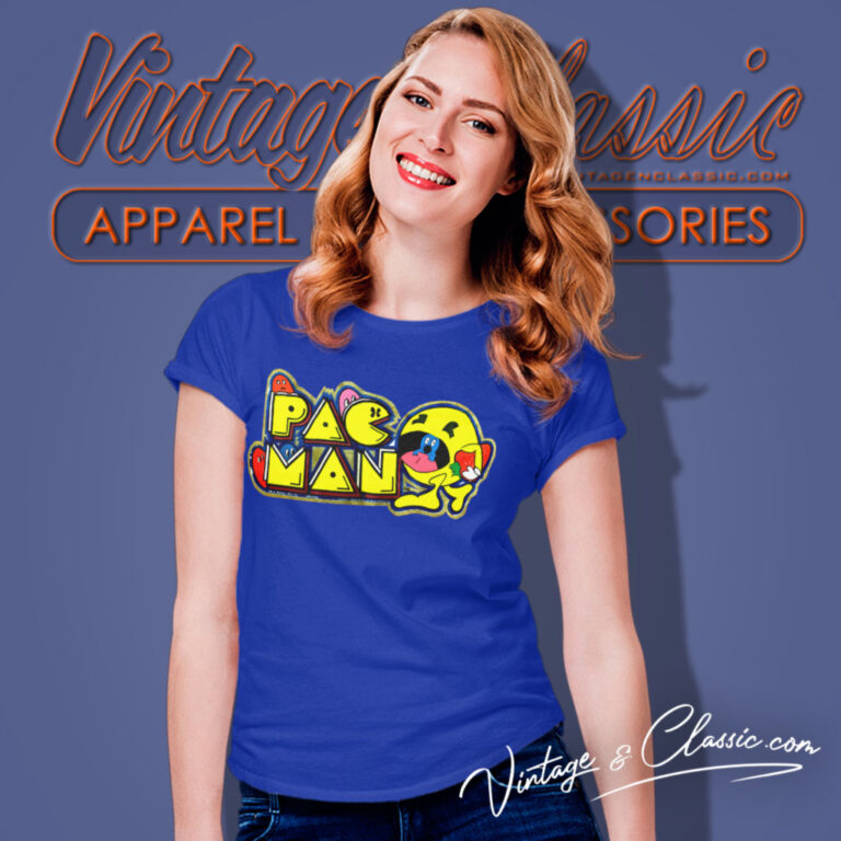 80s Vintage Pac Man Midway Shirt Video Game Women T Shirt 80s Vintage Pac Man Midway Shirt Video Game Women T Shirt