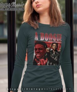 90s A Boogie With A Hoodie Long Sleeve Tee