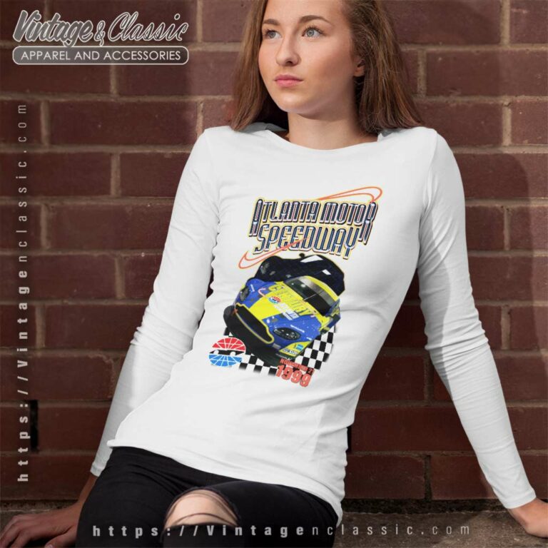90s Atlanta Motor Speedway Nascar Long Sleeve Tee 90s Atlanta Motor Speedway Nascar Long Sleeve Tee