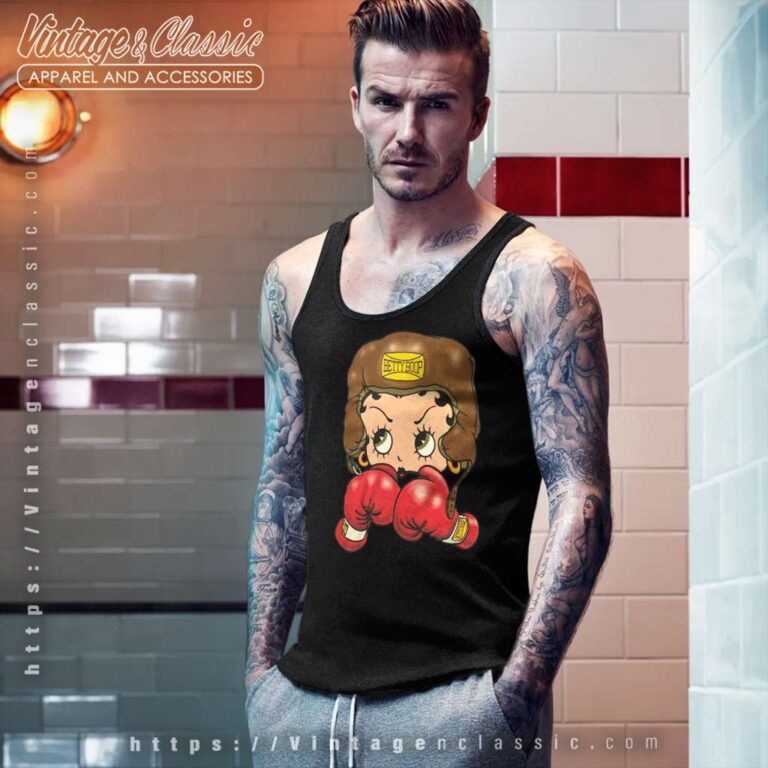 90s Betty Boop Boxing Tank Top Racerback 90s Betty Boop Boxing Tank Top Racerback