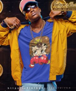 90s Betty Boop Boxing V Neck TShirt