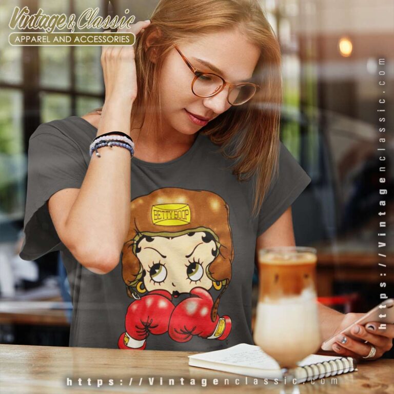 90s Betty Boop Boxing Women TShirt 90s Betty Boop Boxing Women TShirt