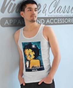 90s Betty Boop Got Milk Single Stitch Tank Top Racerback