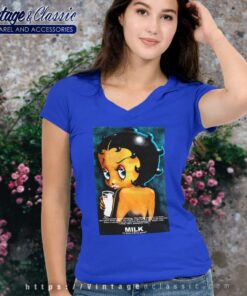 90s Betty Boop Got Milk Single Stitch V Neck TShirt