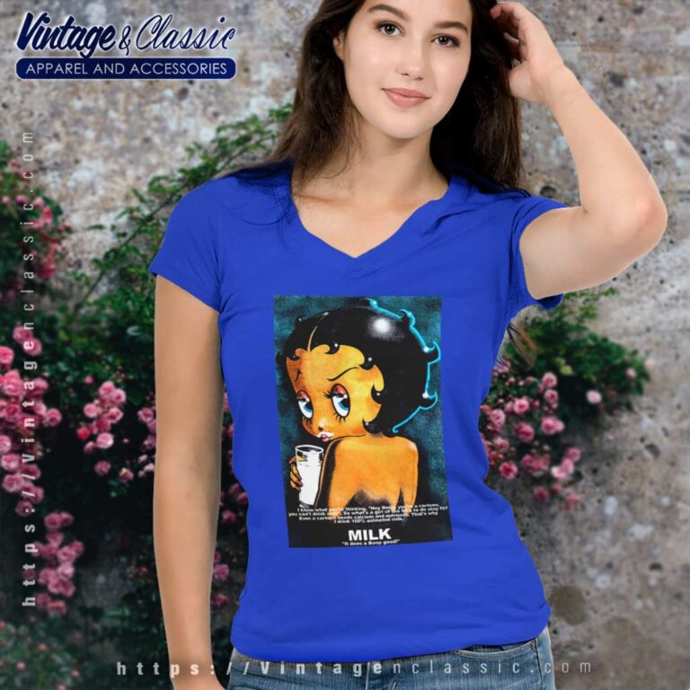 90s Betty Boop Got Milk Single Stitch V Neck TShirt 90s Betty Boop Got Milk Single Stitch V Neck TShirt