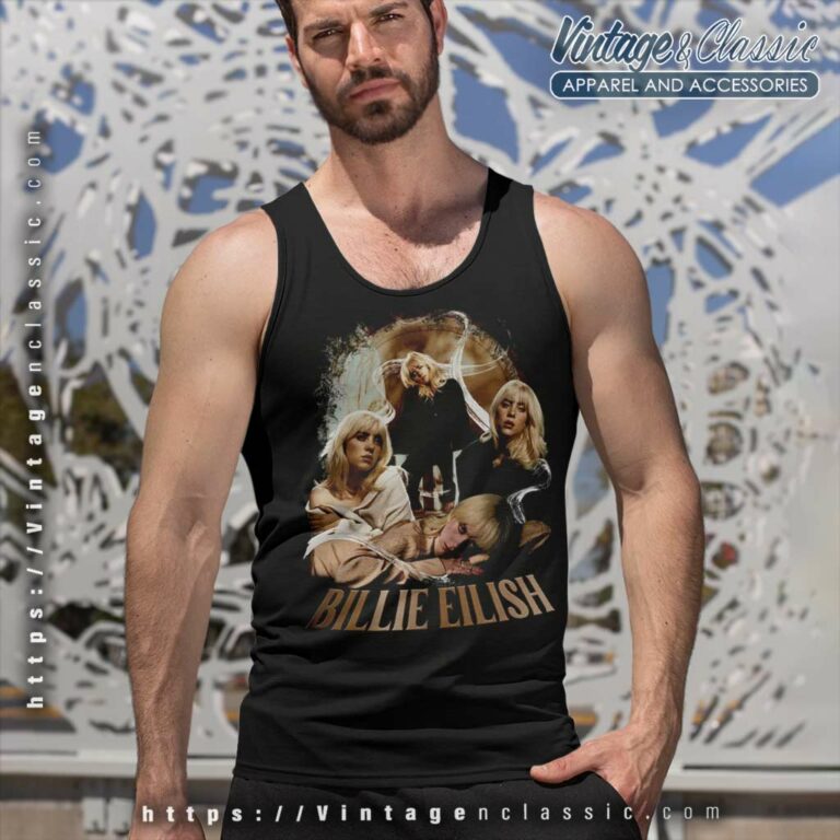 90s Bootleg Style Billie Eilish Tank Top Racerback 90s Bootleg Style Billie Eilish Tank Top Racerback