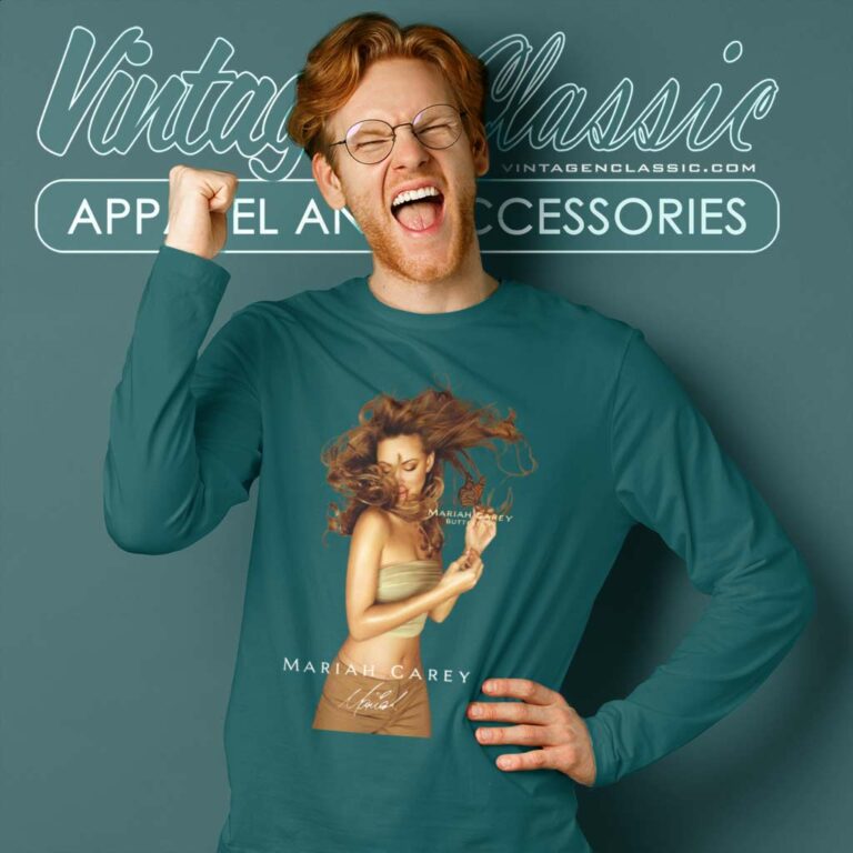 90s Butterfly World Tour Mariah Carey Signature Long Sleeve Tee 90s Butterfly World Tour Mariah Carey Signature Long Sleeve Tee