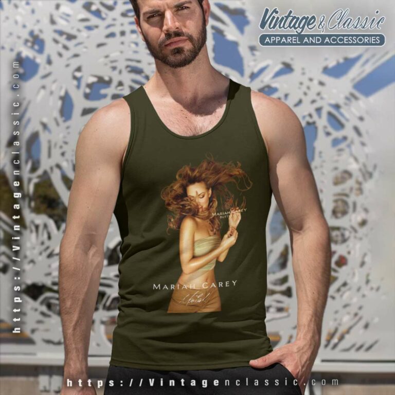 90s Butterfly World Tour Mariah Carey Signature Tank Top Racerback 90s Butterfly World Tour Mariah Carey Signature Tank Top Racerback