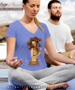 90s Butterfly World Tour Mariah Carey Signature V Neck TShirt