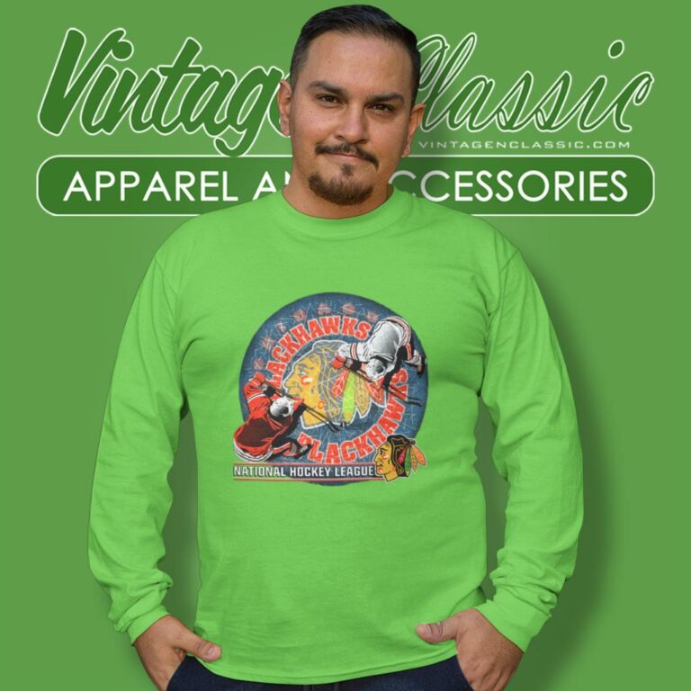 90s Chicago Blackhawks Nhl Hockey Long Sleeve Tee 90s Chicago Blackhawks Nhl Hockey Long Sleeve Tee