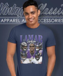 90s Lamar Jackson Baltimore Ravens T Shirt