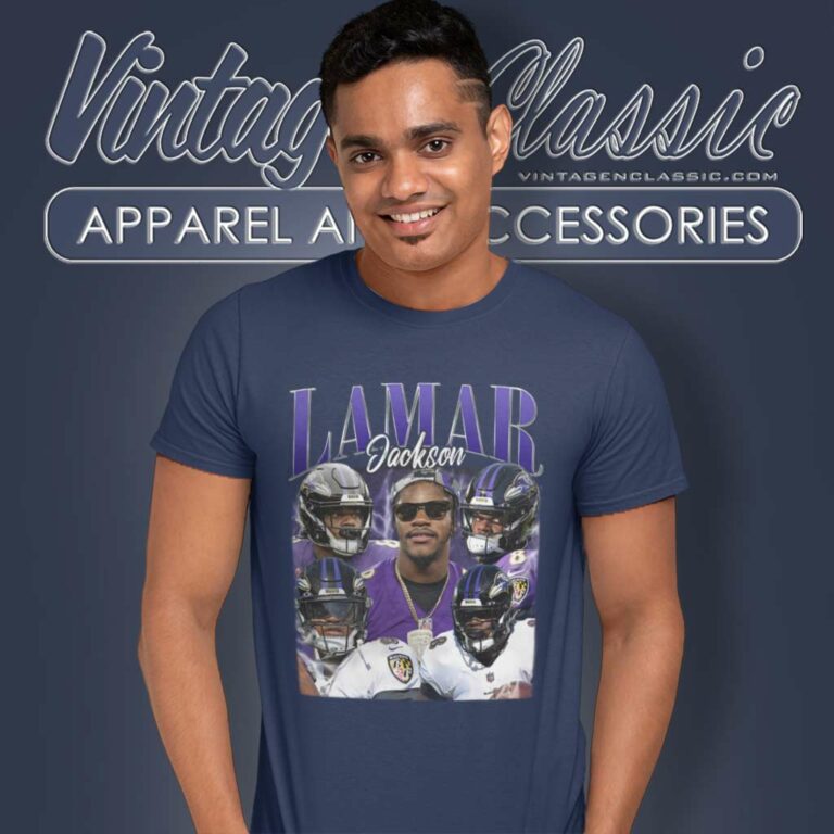90s Lamar Jackson Baltimore Ravens T Shirt 90s Lamar Jackson Baltimore Ravens T Shirt