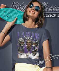 90s Lamar Jackson Baltimore Ravens Women TShirt
