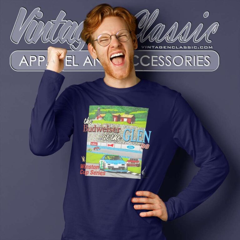 90s Nascar Budweiser At The Glen Long Sleeve Tee 90s Nascar Budweiser At The Glen Long Sleeve Tee