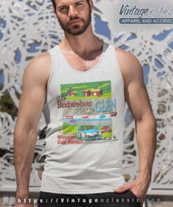 90s Nascar Budweiser At The Glen Tank Top Racerback