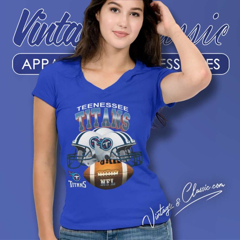 90s Tennessee Titans Nfl Football V Neck TShirt 90s Tennessee Titans Nfl Football V Neck TShirt