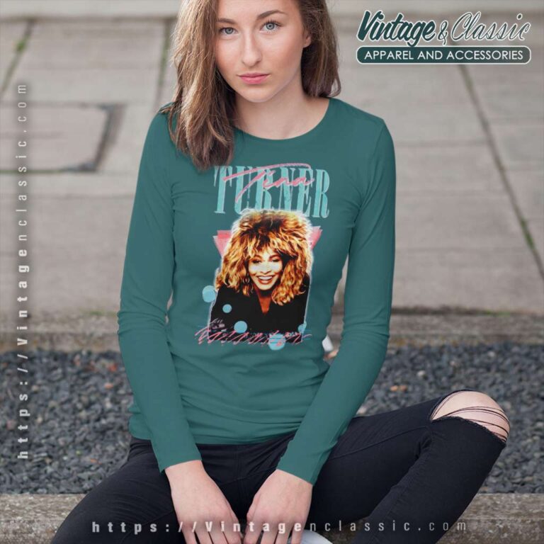 90s Tina Turner Rock And Roll Rapper Long Sleeve Tee 90s Tina Turner Rock And Roll Rapper Long Sleeve Tee