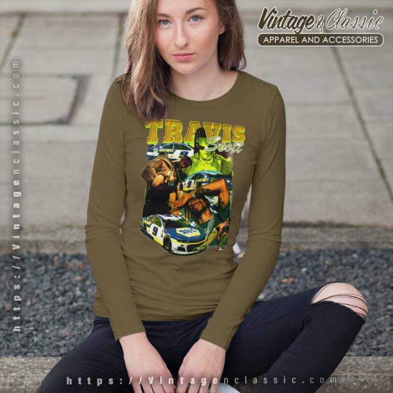 90s Travis Scott Nascar Racing Long Sleeve Tee 90s Travis Scott Nascar Racing Long Sleeve Tee