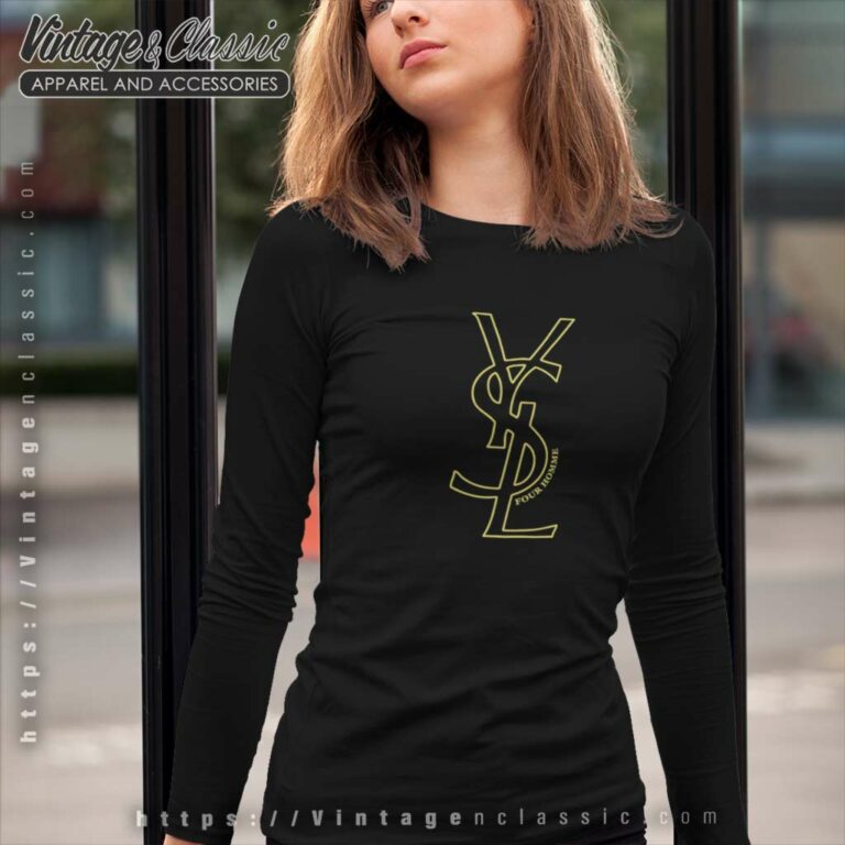 90s Vintage Yves Saint Laurent Ysl Long Sleeve Tee 90s Vintage Yves Saint Laurent Ysl Long Sleeve Tee