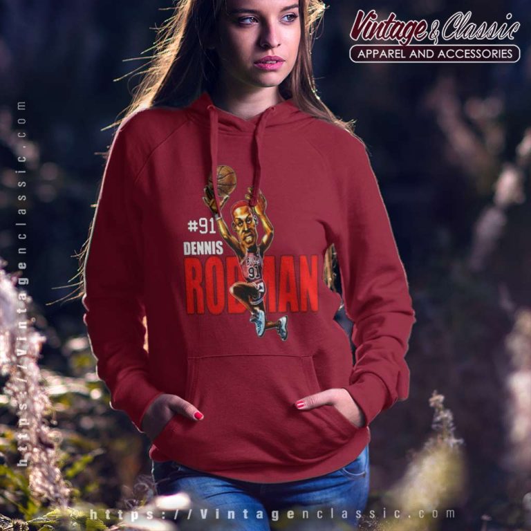 91 Dennis Rodman Nba Chicago Bulls Hoodie 91 Dennis Rodman Nba Chicago Bulls Hoodie