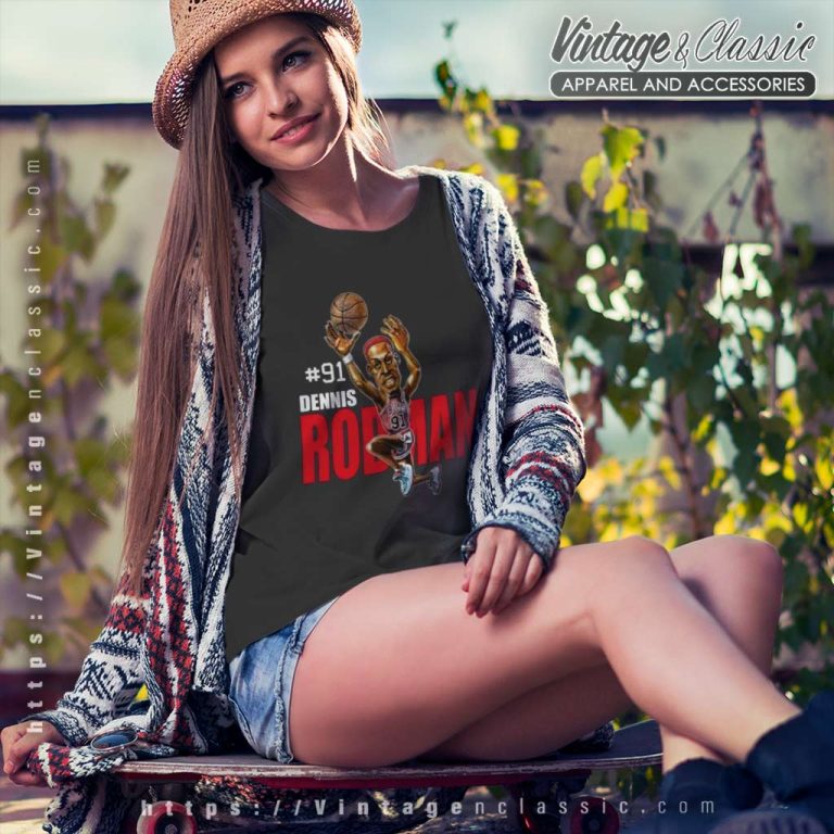 91 Dennis Rodman Nba Chicago Bulls Women TShirt 91 Dennis Rodman Nba Chicago Bulls Women TShirt