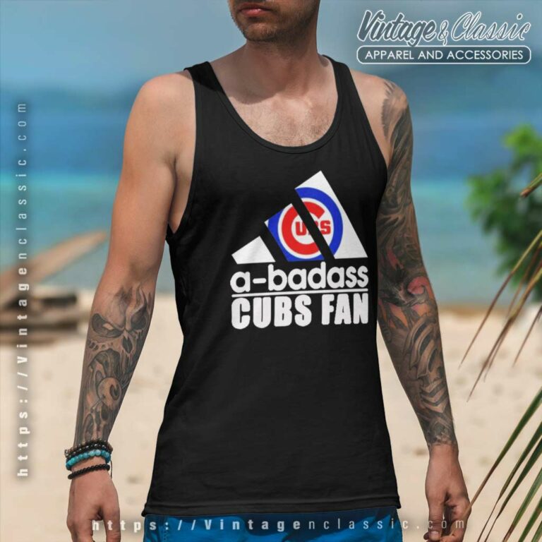 A Badass Chicago Cubs Tank Top Racerback A Badass Chicago Cubs Tank Top Racerback
