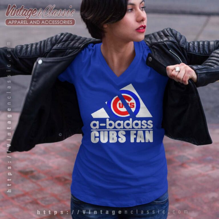 A Badass Chicago Cubs V Neck TShirt A Badass Chicago Cubs V Neck TShirt