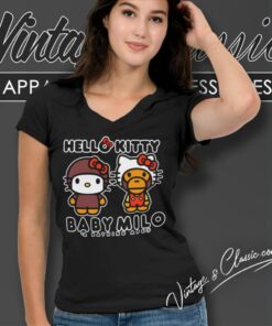A Bathing Ape Bape X Sanrio Hello Kitty V Neck TShirt