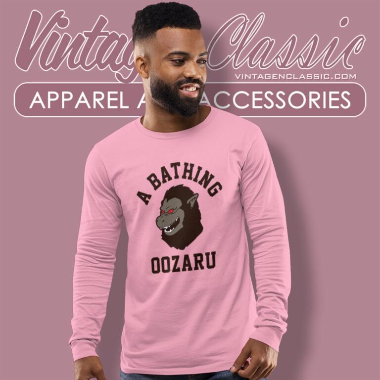 A Bathing Oozaru Dragon Ball Long Sleeve Tee A Bathing Oozaru Dragon Ball Long Sleeve Tee
