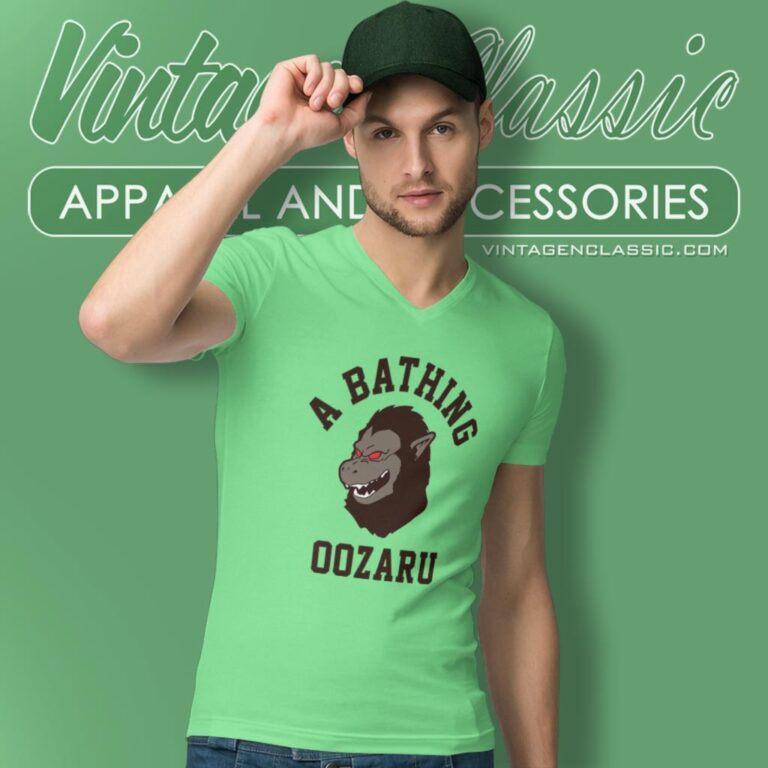 A Bathing Oozaru Dragon Ball V Neck TShirt A Bathing Oozaru Dragon Ball V Neck TShirt