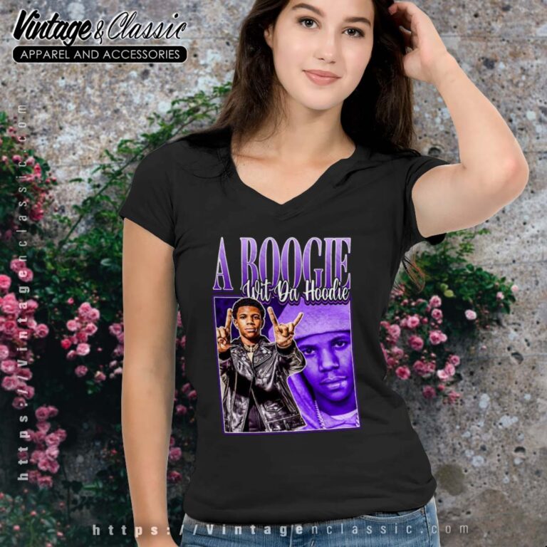A Boogie Wit Da Hoodie Rapper Vneck A Boogie Wit Da Hoodie Rapper Vneck