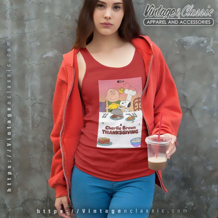 A Charlie Brown Thanksgiving Tv Short 1973 Tank Top Racerback A Charlie Brown Thanksgiving Tv Short 1973 Tank Top Racerback