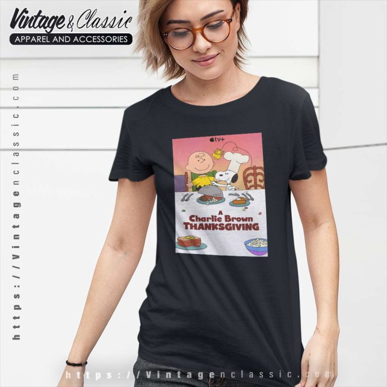 A Charlie Brown Thanksgiving Tv Short 1973 Women TShirt A Charlie Brown Thanksgiving Tv Short 1973 Women TShirt
