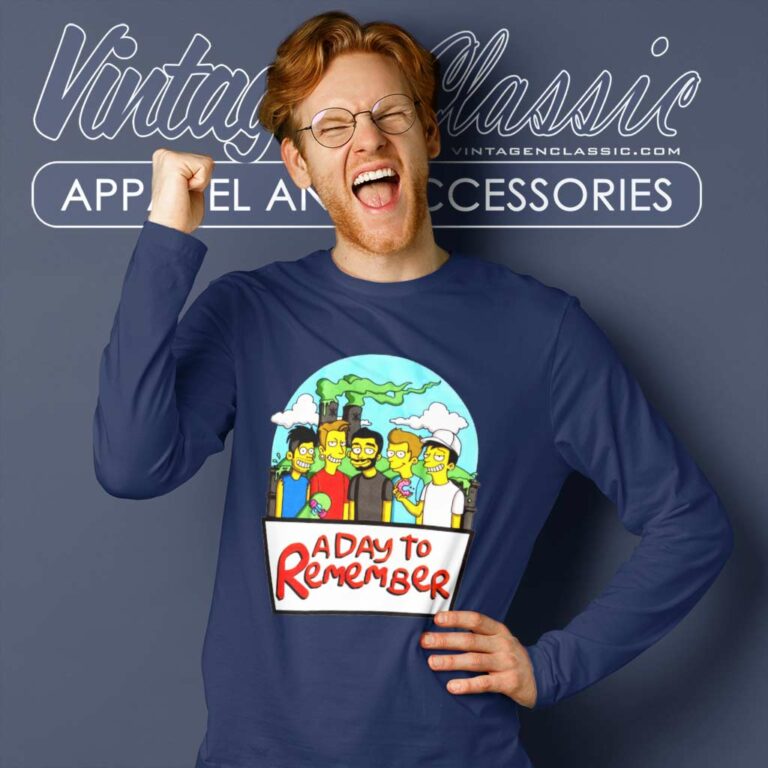 A Day To Remember Simpsons Parody Long Sleeve Tee A Day To Remember Simpsons Parody Long Sleeve Tee