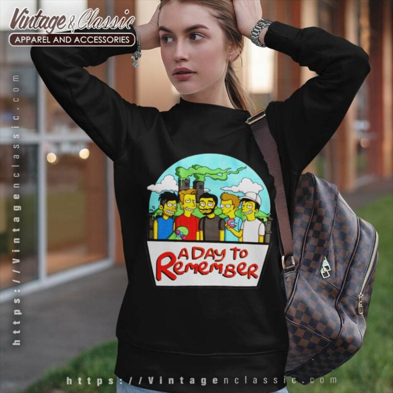 A Day To Remember Simpsons Parody Sweatshirt A Day To Remember Simpsons Parody Sweatshirt