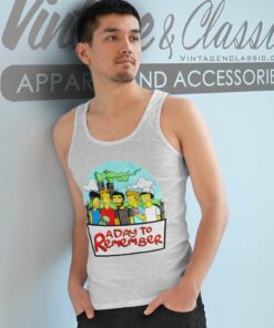 A Day To Remember Simpsons Parody Tank Top Racerback