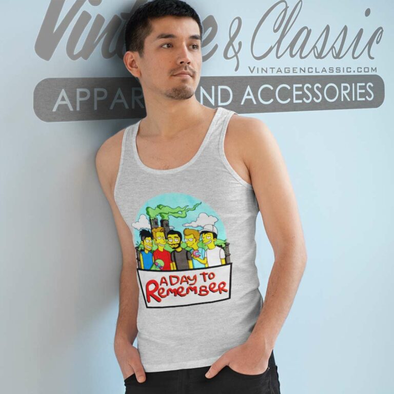 A Day To Remember Simpsons Parody Tank Top Racerback A Day To Remember Simpsons Parody Tank Top Racerback