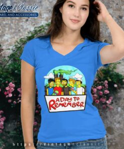 A Day To Remember Simpsons Parody V Neck TShirt