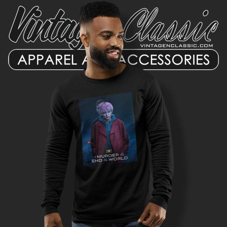 A Murder At The End Of The World Poster Long Sleeve Tee A Murder At The End Of The World Poster Long Sleeve Tee
