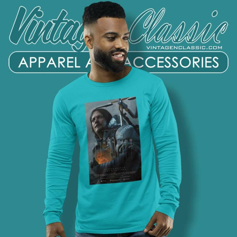 A24 Death Stranding Hideo Kojima Poster Long Sleeve Tee A24 Death Stranding Hideo Kojima Poster Long Sleeve Tee