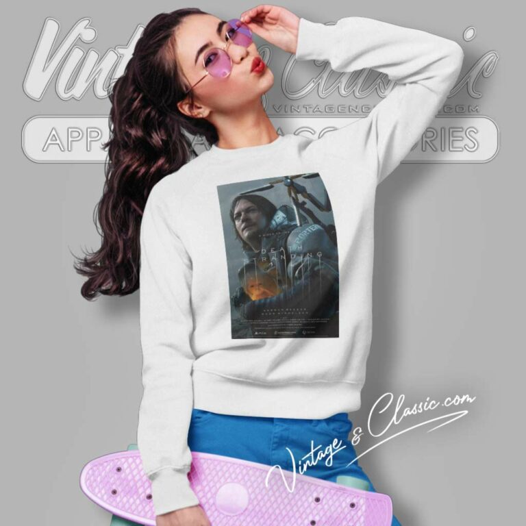 A24 Death Stranding Hideo Kojima Poster Sweatshirt A24 Death Stranding Hideo Kojima Poster Sweatshirt
