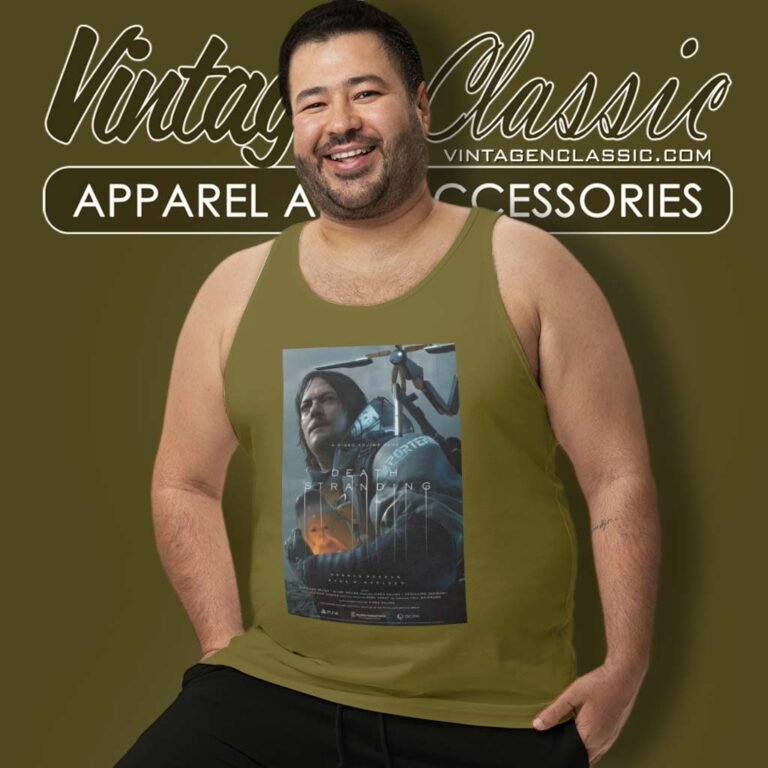 A24 Death Stranding Hideo Kojima Poster Tank Top Racerback A24 Death Stranding Hideo Kojima Poster Tank Top Racerback
