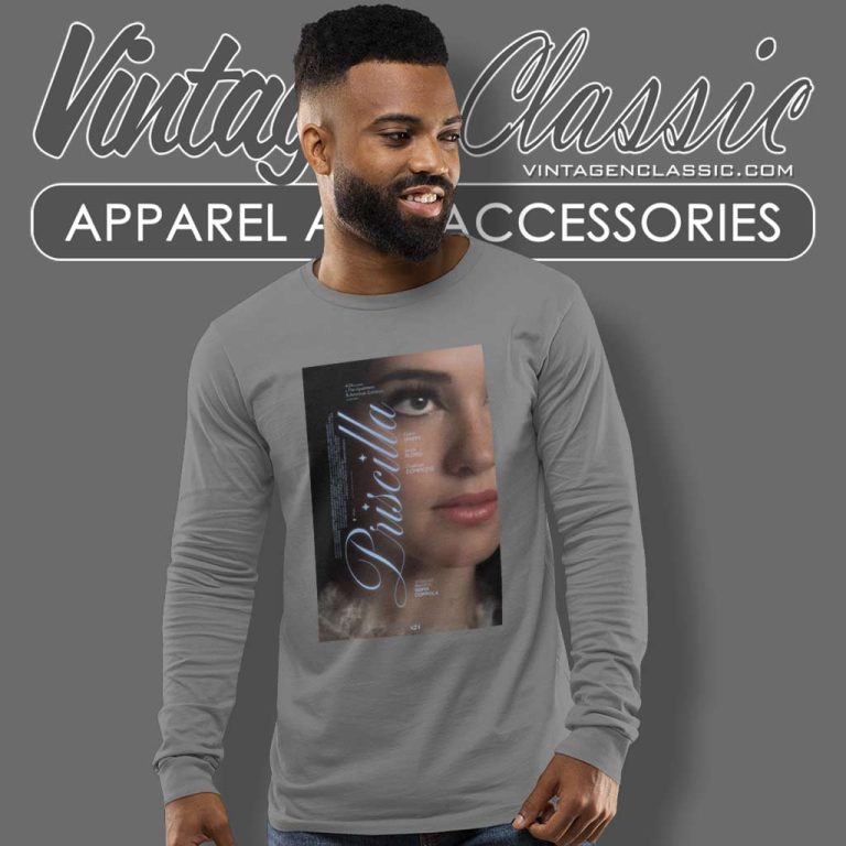 A24 Priscilla Sofia Coppola Poster Long Sleeve Tee A24 Priscilla Sofia Coppola Poster Long Sleeve Tee