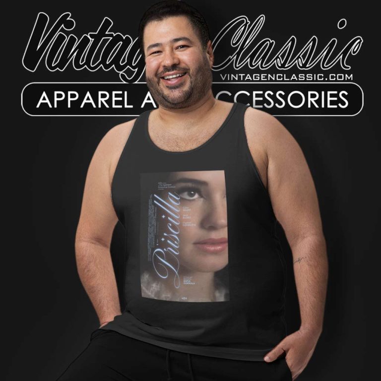 A24 Priscilla Sofia Coppola Poster Tank Top Racerback A24 Priscilla Sofia Coppola Poster Tank Top Racerback