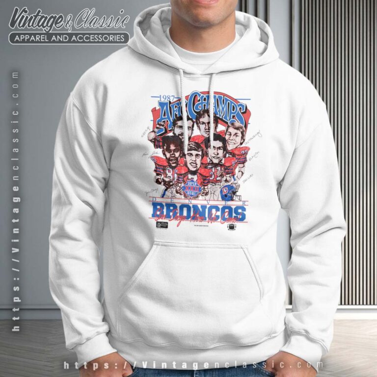 AFC Champions Denver Broncos Caricature Mens Hoodie AFC Champions Denver Broncos Caricature Mens Hoodie