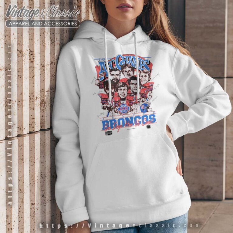 AFC Champions Denver Broncos Caricature Woman Hoodie AFC Champions Denver Broncos Caricature Woman Hoodie