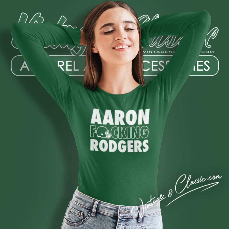 Aaron Rodgers Fucking New York Jets Long Sleeve Tee Aaron Rodgers Fucking New York Jets Long Sleeve Tee