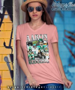 Aaron Rodgers Mlb New York Jets V Neck TShirt