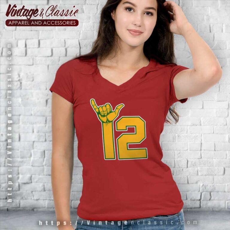 Aaron Rodgers Shirt Hang Loose 12 Quarterback V Neck TShirt Aaron Rodgers Shirt Hang Loose 12 Quarterback V Neck TShirt